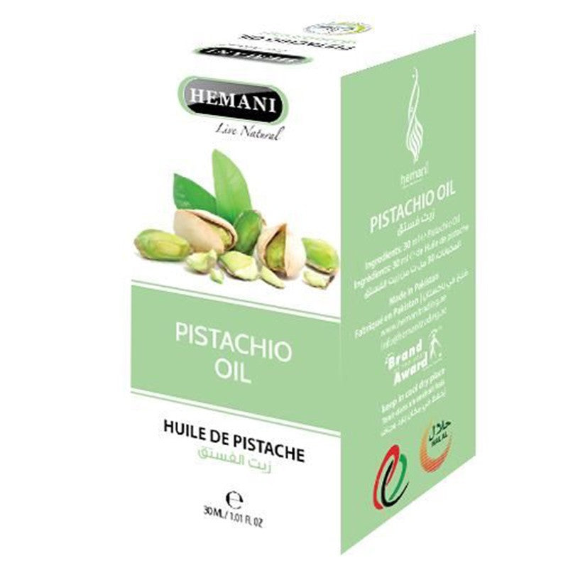 Aceite Pistacho - Hemani - Antioxidante Vitamina E - Alimentario o Cosmético - 30 Ml