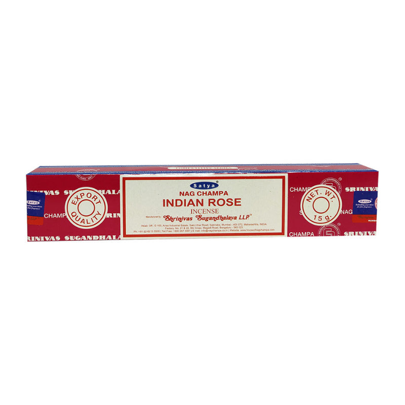 Incienso Varillas Rosa India - Indian Rose - Nag Champa - Satya - 15gr