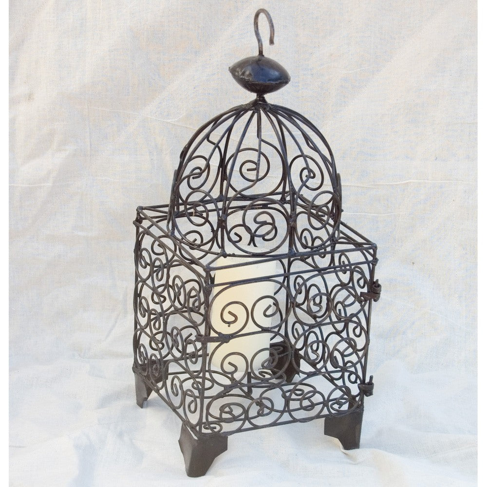 Farol Vela Jaula Forja - Realizado Artesanalmente