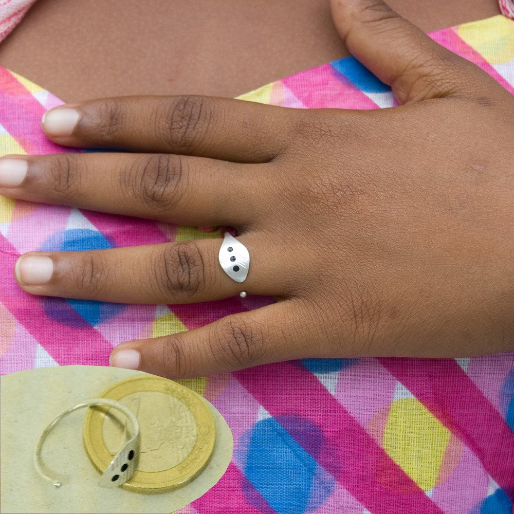 Anillo Tuareg - Plata - Incrustación Madera Ebano - NOVEDAD