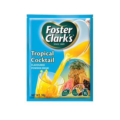 Cocktel Tropical - Bebida Instantánea - Foster Clark's - 30g - 1.5 L