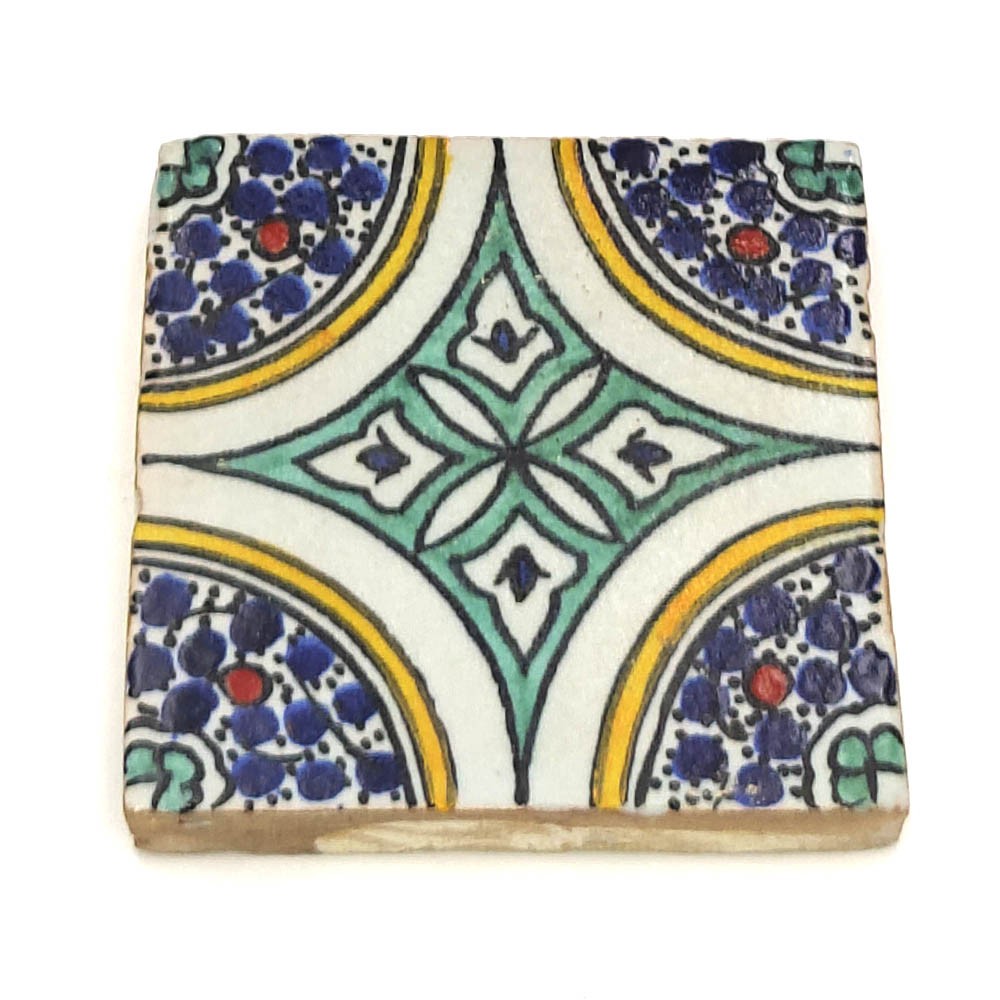 Azulejo Andalusí - Zellige Mosaico Nazari - 10 x 10cm - Artesanal - Modelo 77