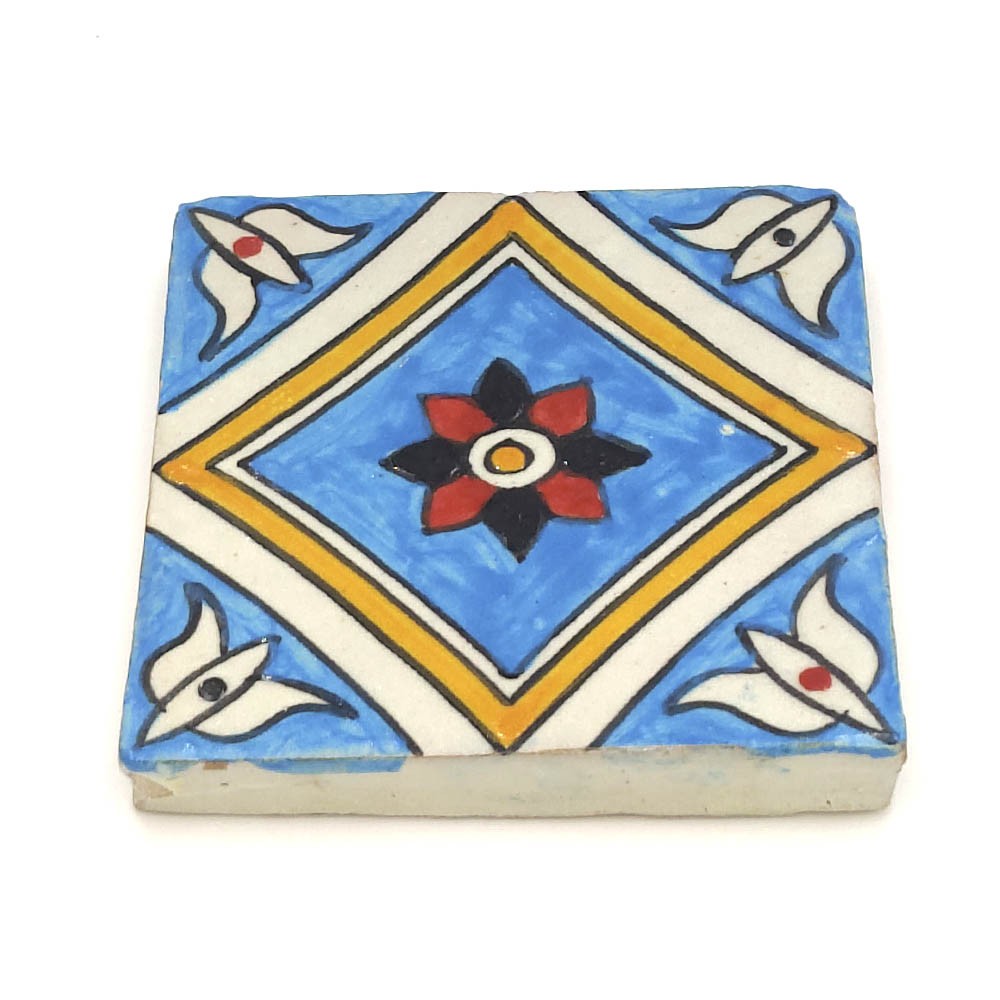 Azulejo Andalusí - Zellige Mosaico Nazari - 10 x 10cm - Artesanal - Modelo 79