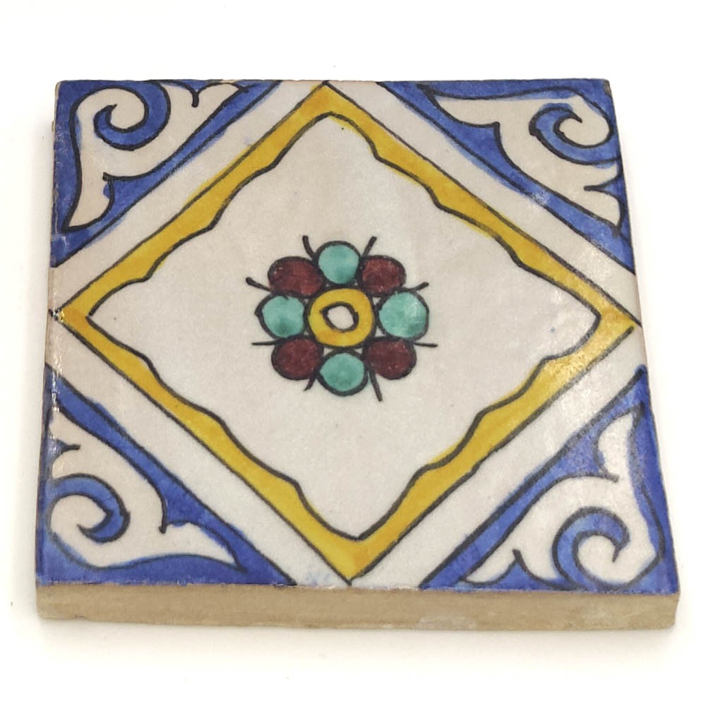 Azulejo Andalusí - Zellige Mosaico Nazari - 10 x 10cm  - Artesanal - Modelo 82