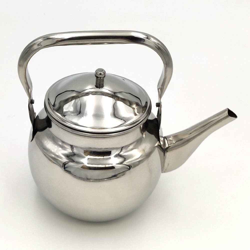 Tetera Hervidor Agua Metal Inox con Asa - TeaPoat - Modelo F-18