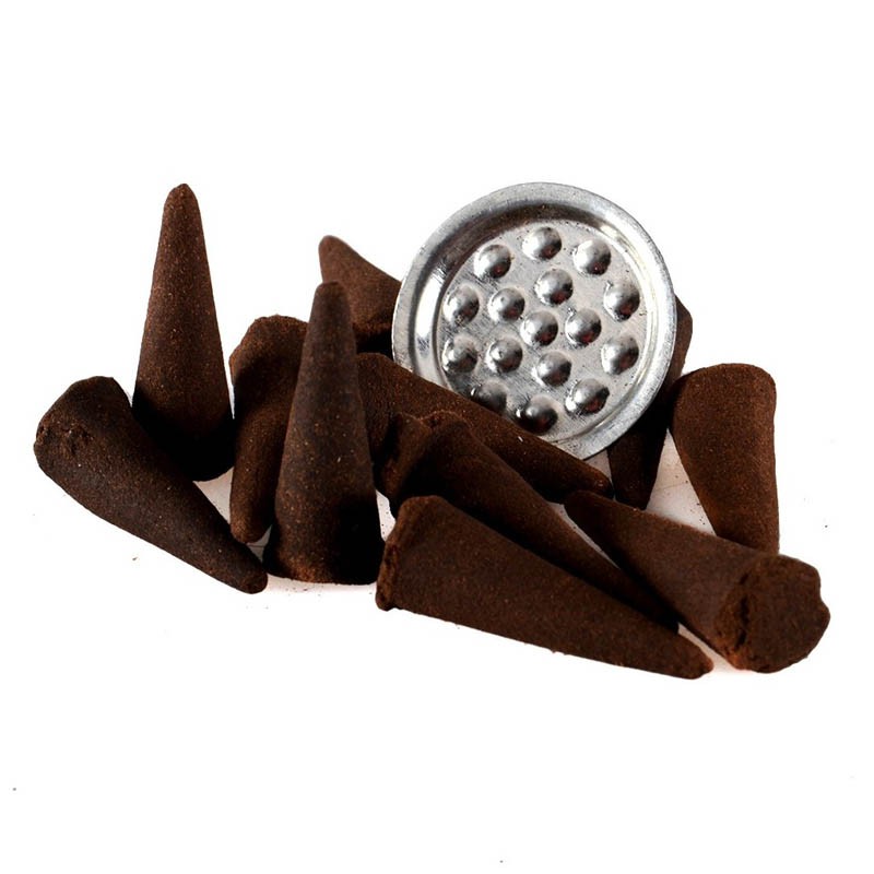 Incienso Conos Patchouli Pachulí Afrodisiaco - Cajita 12 conos  aarti