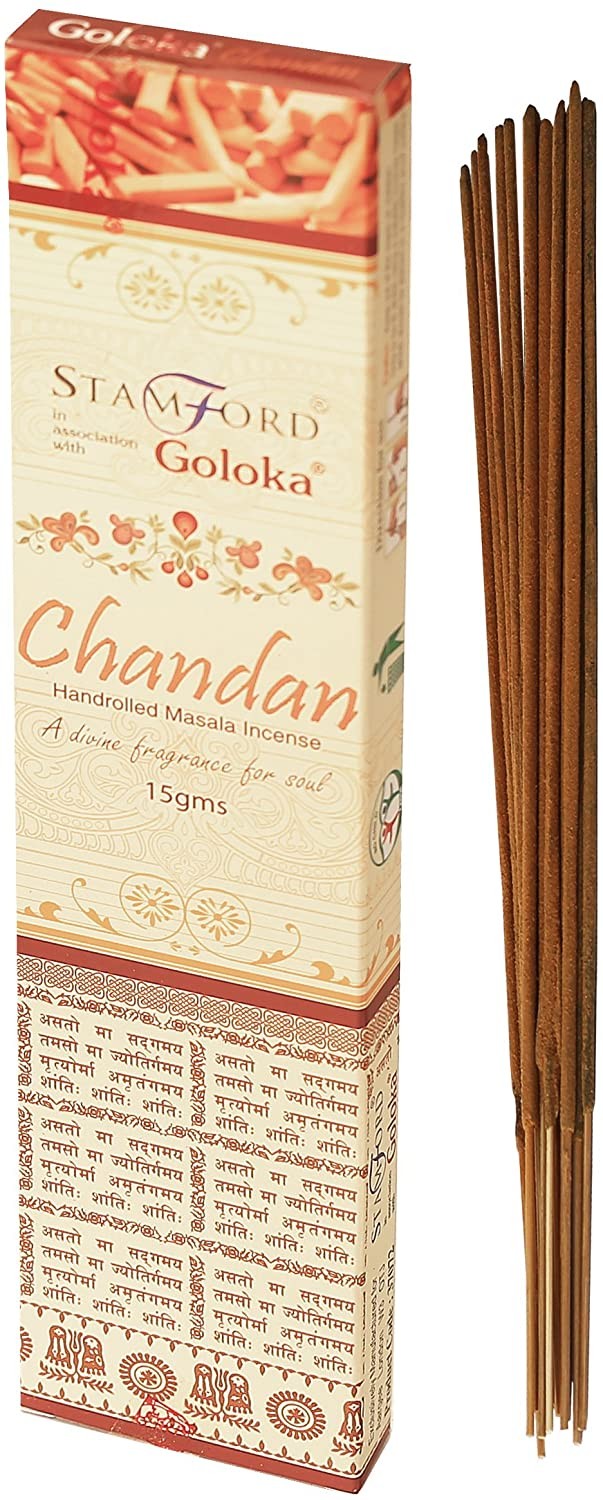 Goloka Varitas de incienso de sándalo Masala Chandan