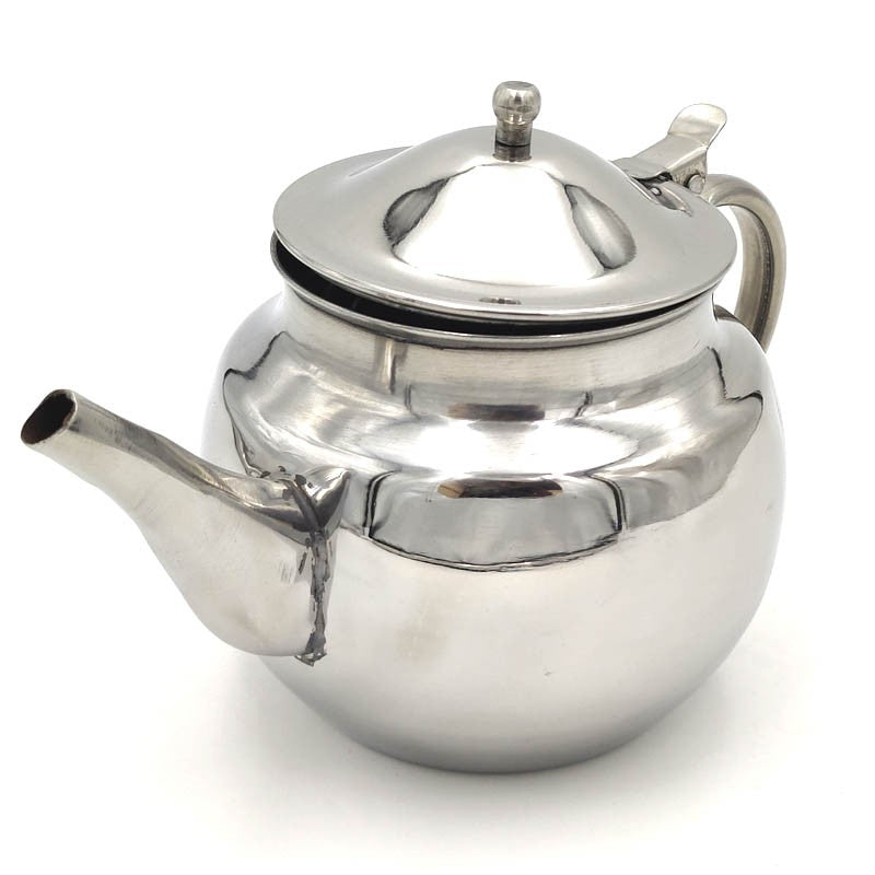 Tetera Hervidor Agua Metal Inox con Asa - TeaPoat - Modelo F-18A
