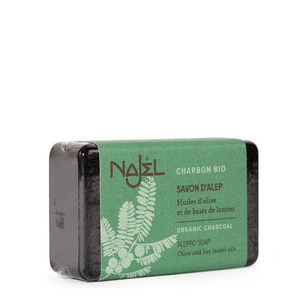 Jabón de Alepo con carbón vegetal bio - Rostro y Piel - 100GR