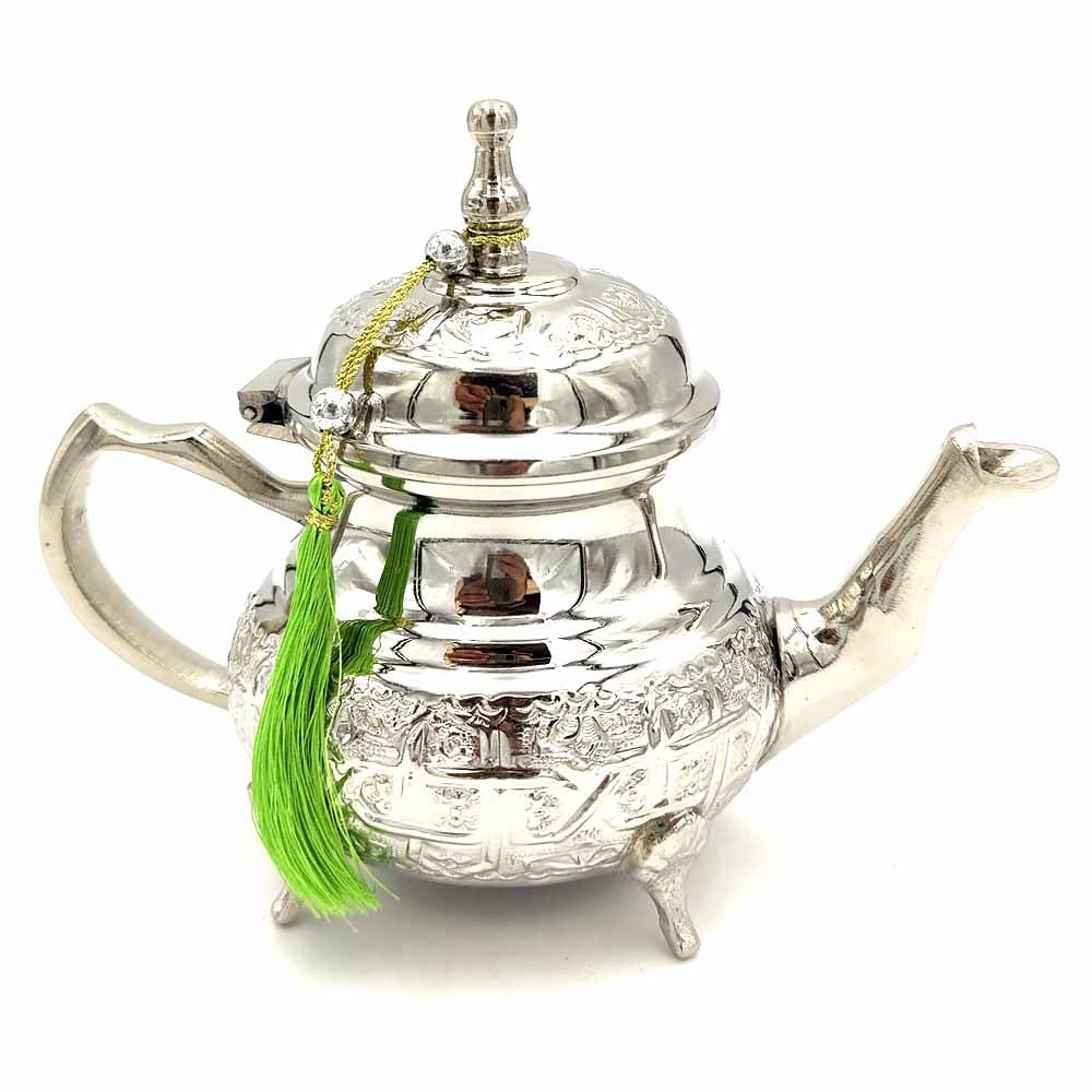 Tetera Árabe Marroquí - Alpaca Tallada - Té Moruno - Modelo KASIR - 300ml