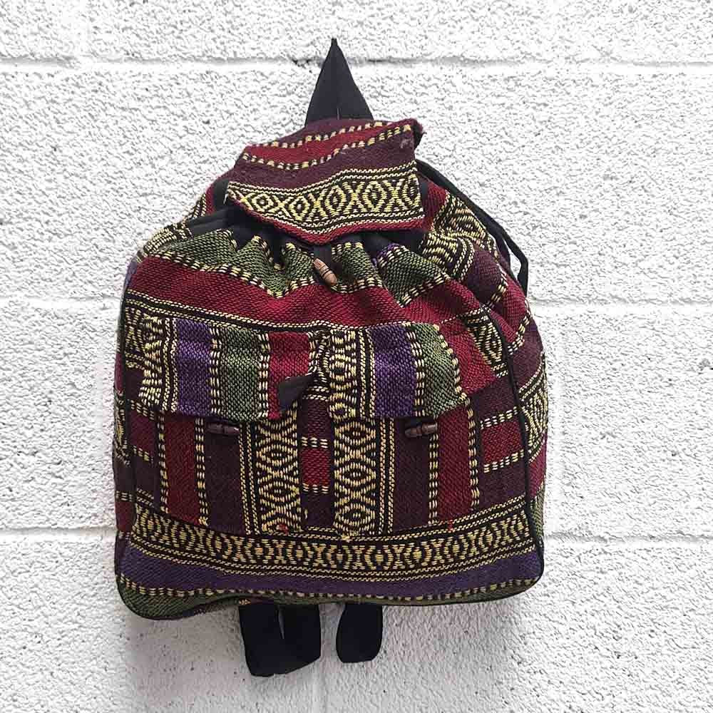 Mochila de Tela Multicolor Bohemia Excursiones Viajes - Modelo Taebar
