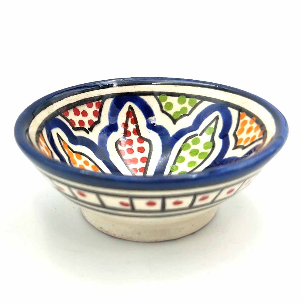 Cuenco bowl bol Cerámica de Asfi - Color Azul Añil- Artesanía Marroquí - Modelo Basata