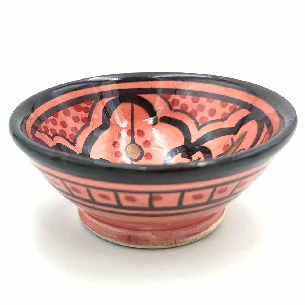 Cuenco bowl bol Cerámica de Asfi - Color Rojo - Artesanía Marroquí - Modelo Lainun