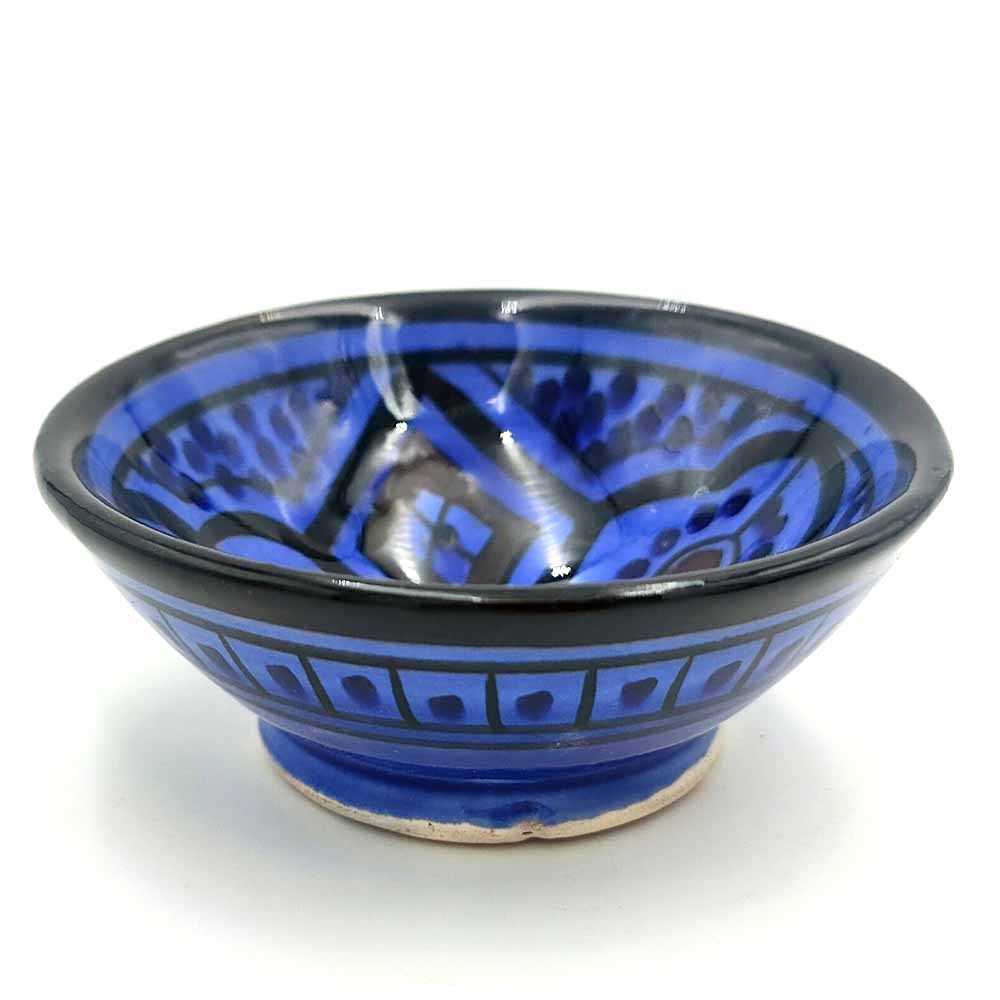 Cuenco bowl bol Cerámica de Asfi - Color Azul - Artesanía Marroquí - Modelo Lainun