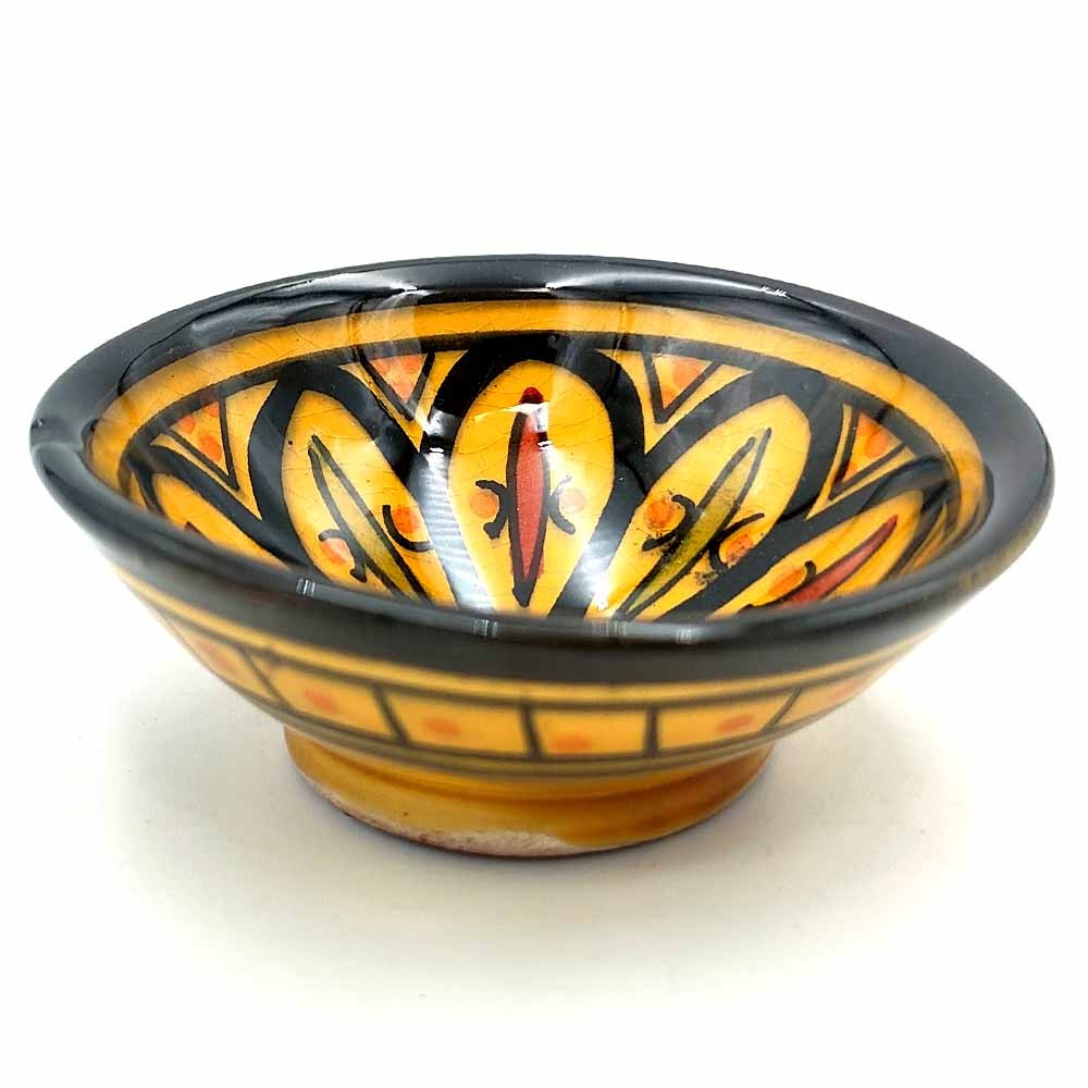Cuenco bowl bol Cerámica de Asfi - Color Amarillo - Artesanía Marroquí - Modelo Lainun