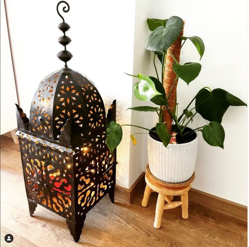 Lámpara de Hierro - Forja Calada - Diseño Arabe - 40 cm a 1,7 m