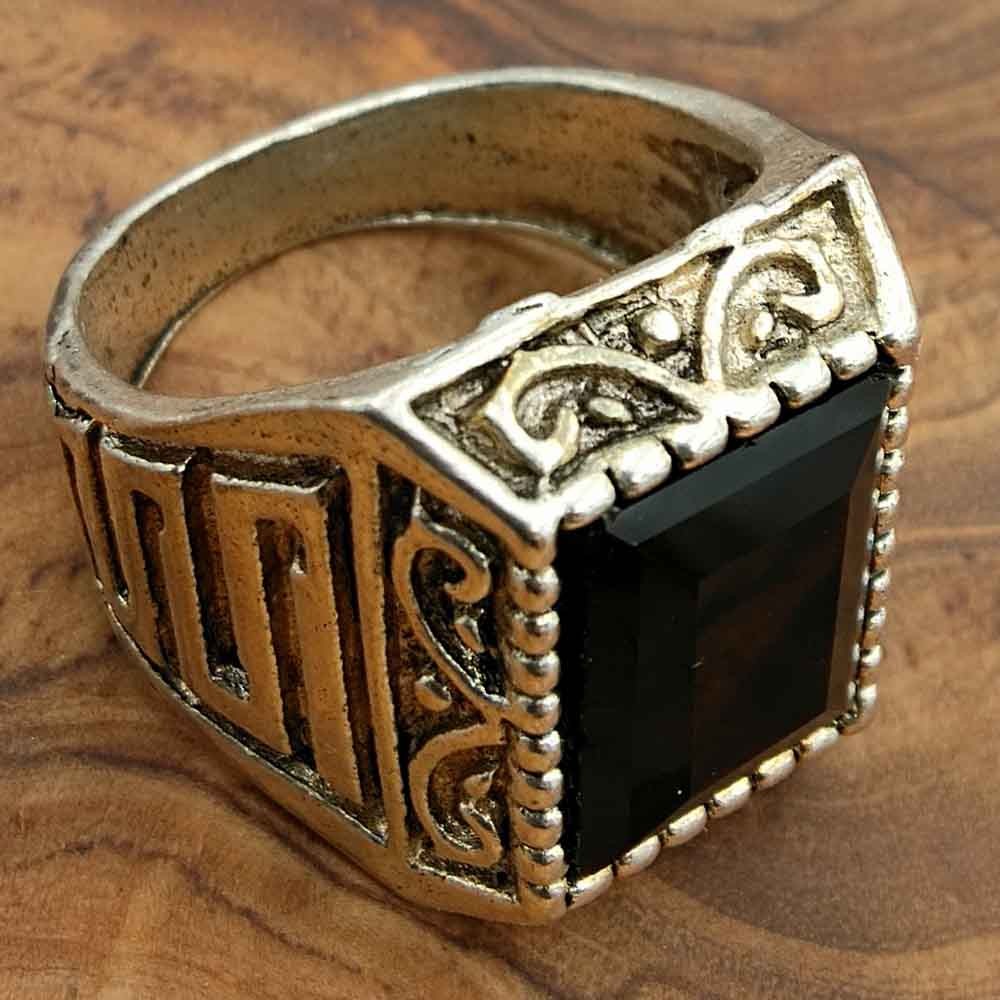 Anillo Caballero Aleación Inox - Estilo Medieval Gótico - Modelo Iznain Aswad