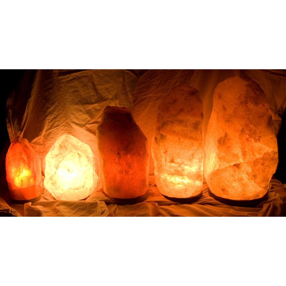 Lámpara de Sal Natural del Himalaya - 11 Tamaños - Recomendado