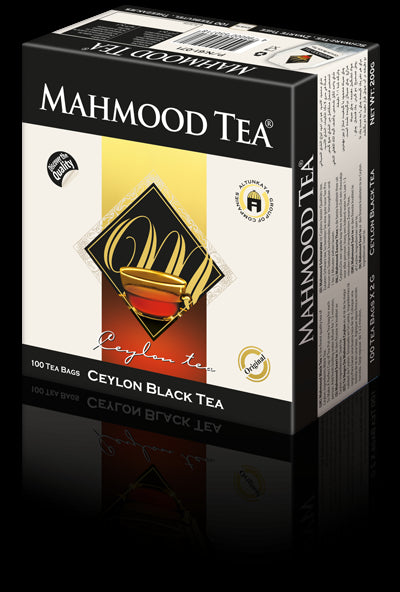 Te Negro de Ceylon - Ceilán -  Mahmood Tea - 100 Bolsitas de Té 2 gr.- Ceylon Black Tea - 200gr