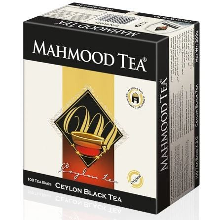 Te Negro de Ceylon - Ceilán -  Mahmood Tea - 100 Bolsitas de Té 2 gr.- Ceylon Black Tea - 200gr