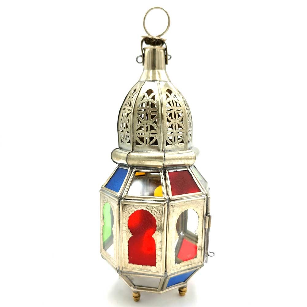Farolillo Farol de Laton - Artesanía Marroquí - Decoración Árabe - Modelo Nuhas