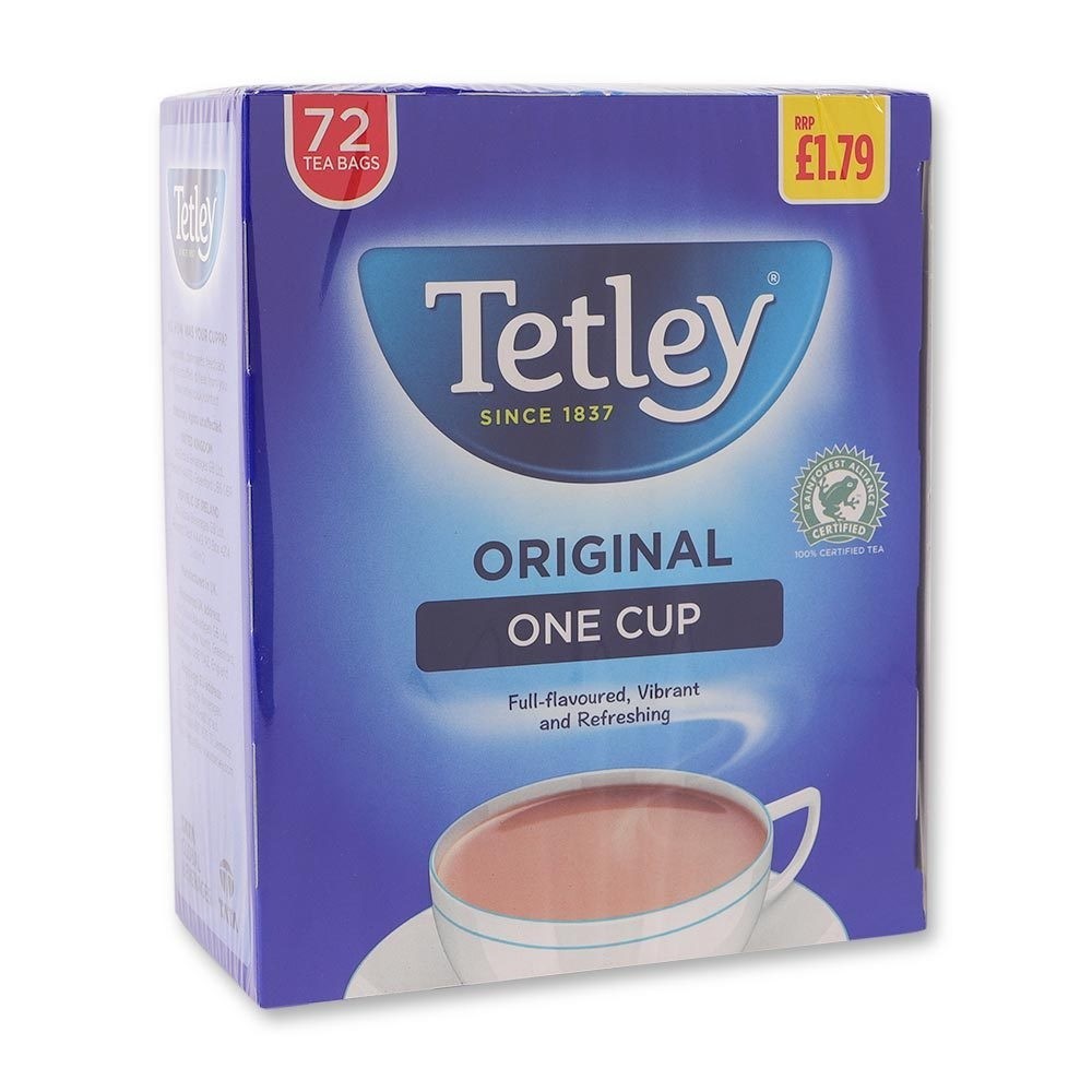 Tetley One Cup Original 72 Bolsitas de Te Ingles - 144gr