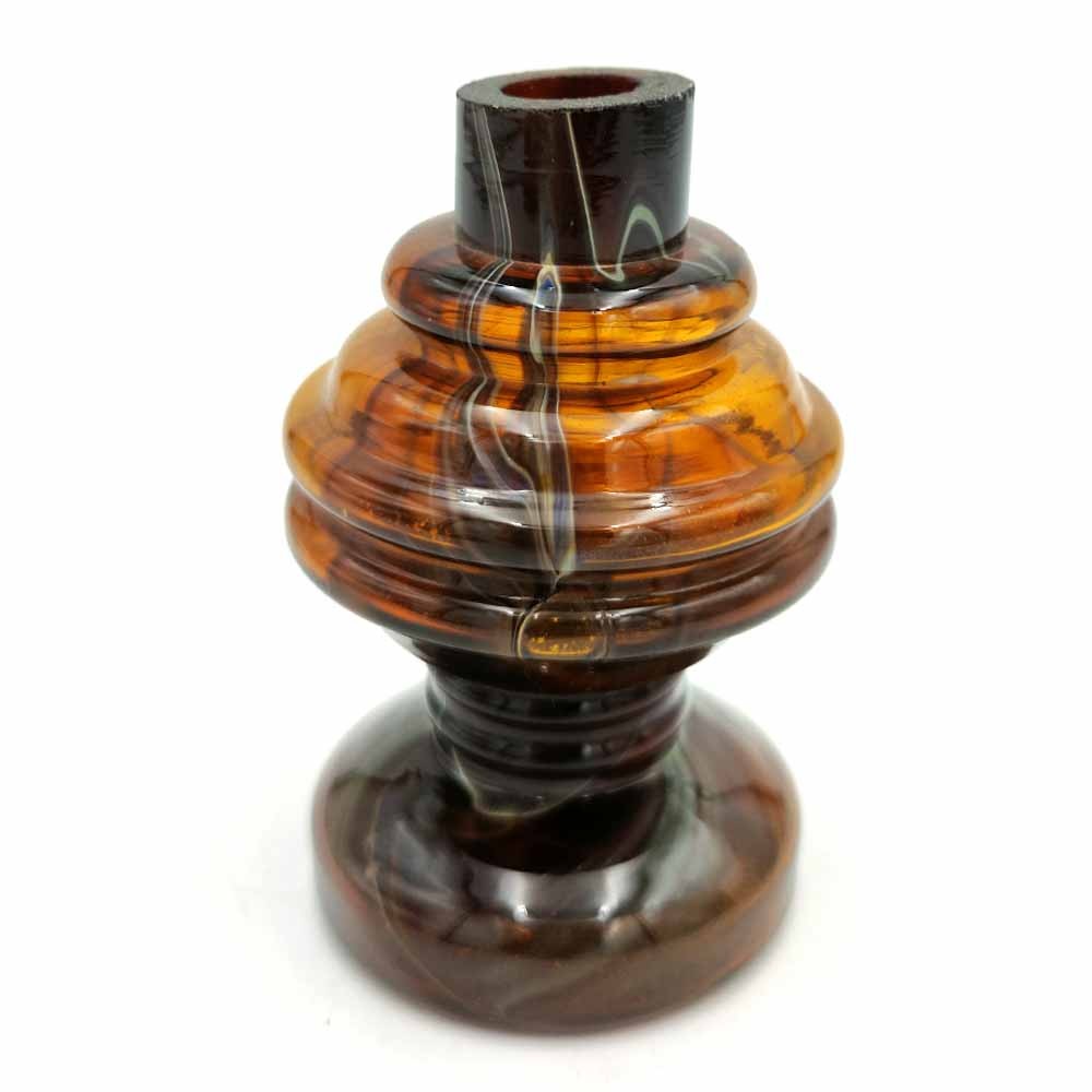 Jarrón Florero o Candelabro Decorativo Cristal de Murano Artesanal Siria - Acabado Brillo Multiusos Modelo R.60