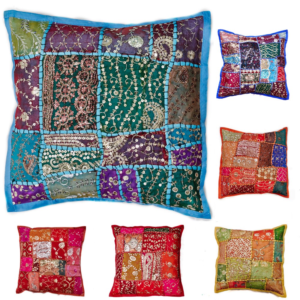 Cojín 40 cm Patchwork - Algodón-  Varios Colores