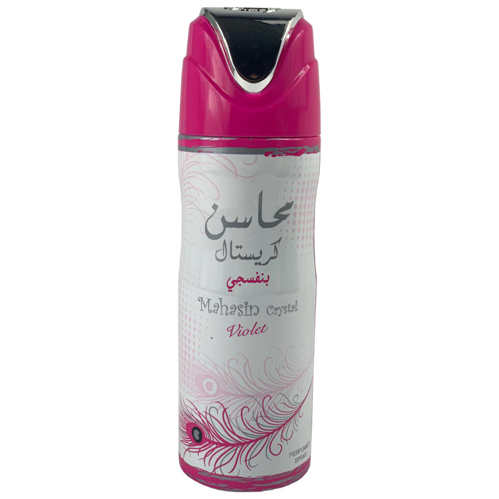 Perfume Árabe en Spray Mujer Mahasin crystal Violet By Lattafa Perfumes Aroma Oriental 200ml