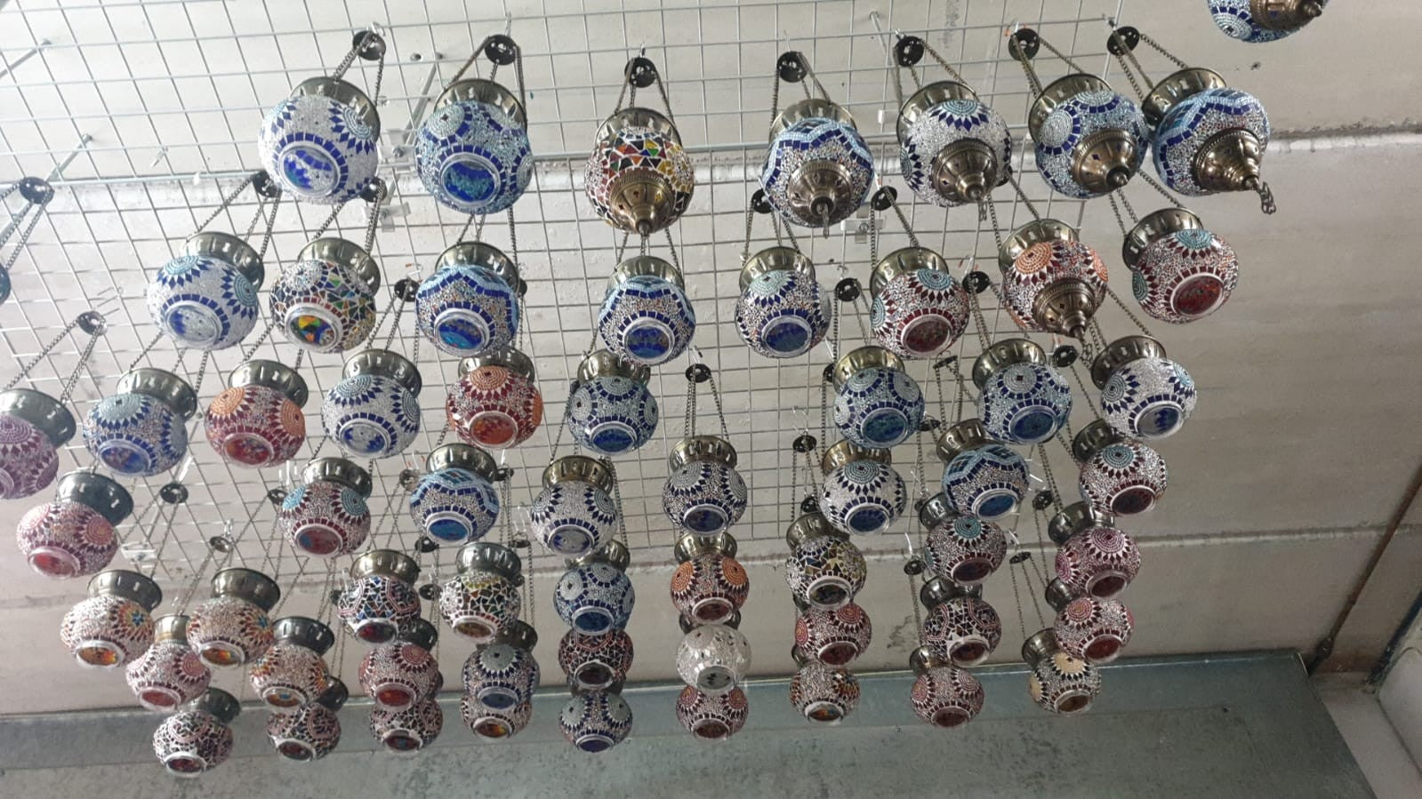 Lampara Turca ( Maftuha) - Cristal Murano - Mosaico - 17 cm