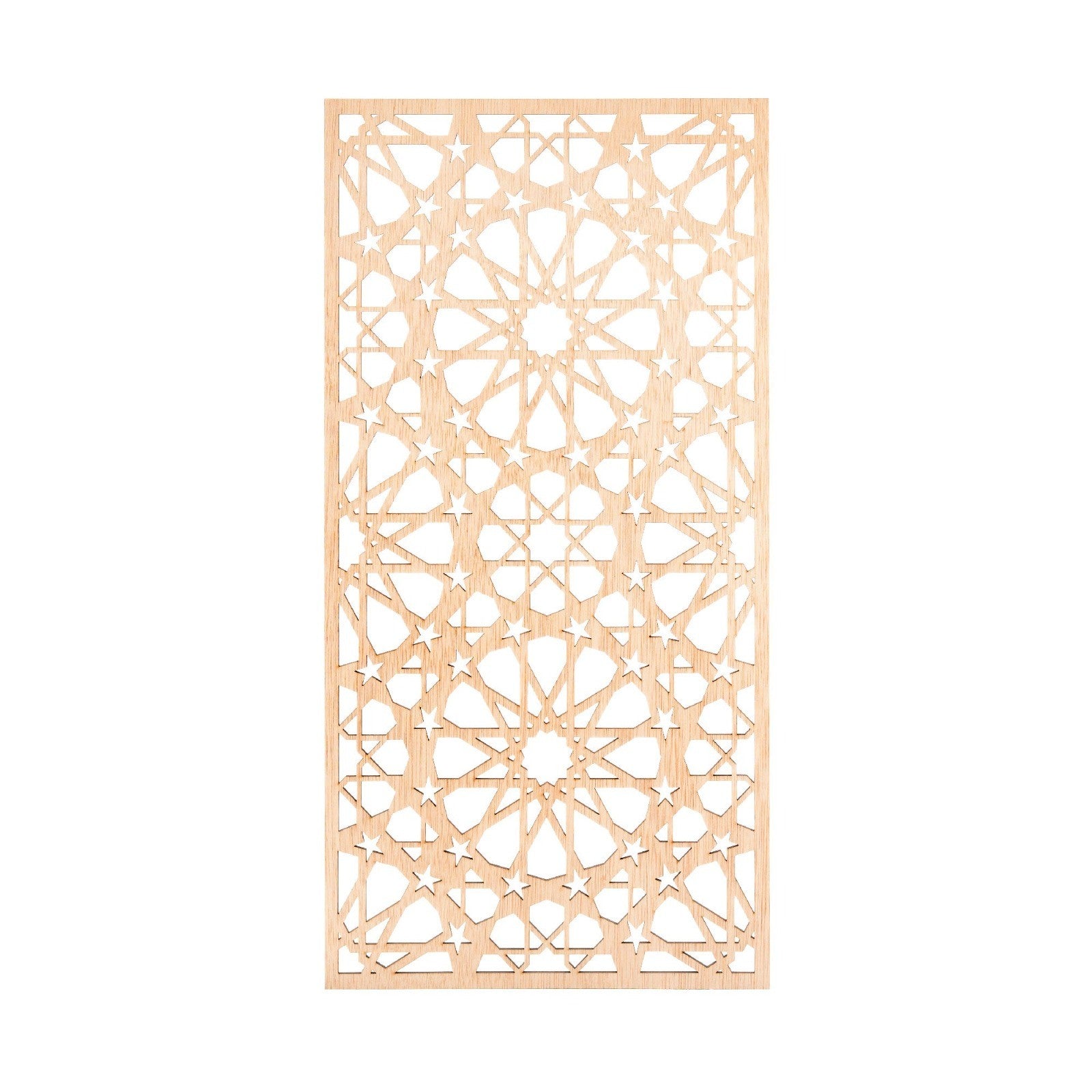 Celosía Madera corte Láser - 60 x 30cm - Modelo Samai