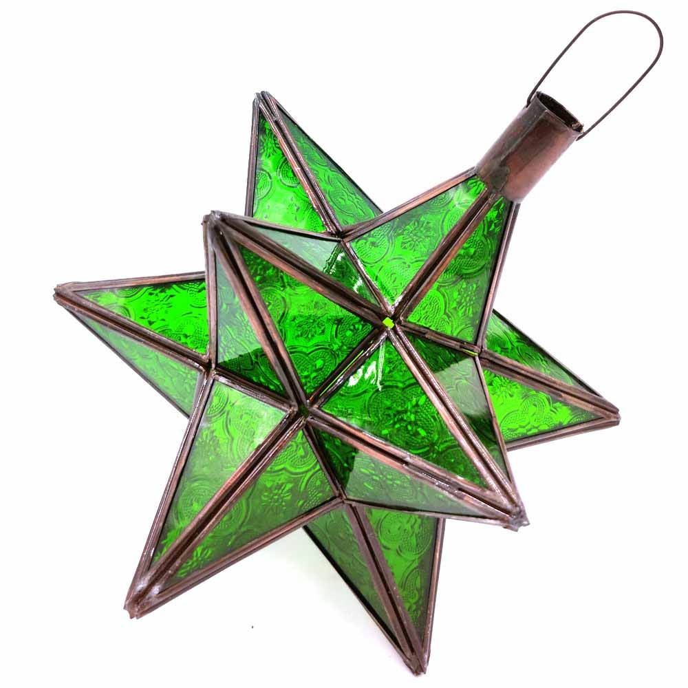 Lámpara Techo Estrella Andalusí - Artesanía Marroquí - Modelo Estrella khadra