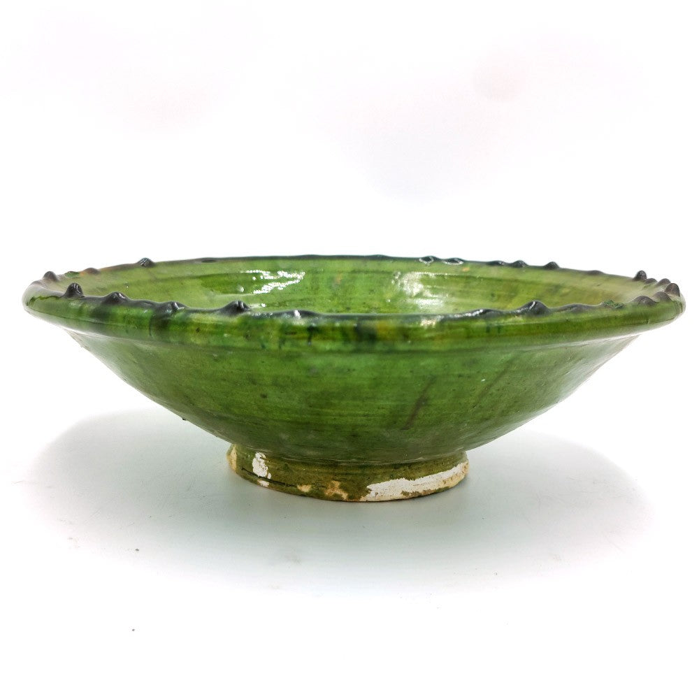 Lavabo Cerámica Verde Tamegroute Artesanía Marroquí  - Modelo Tamegroute