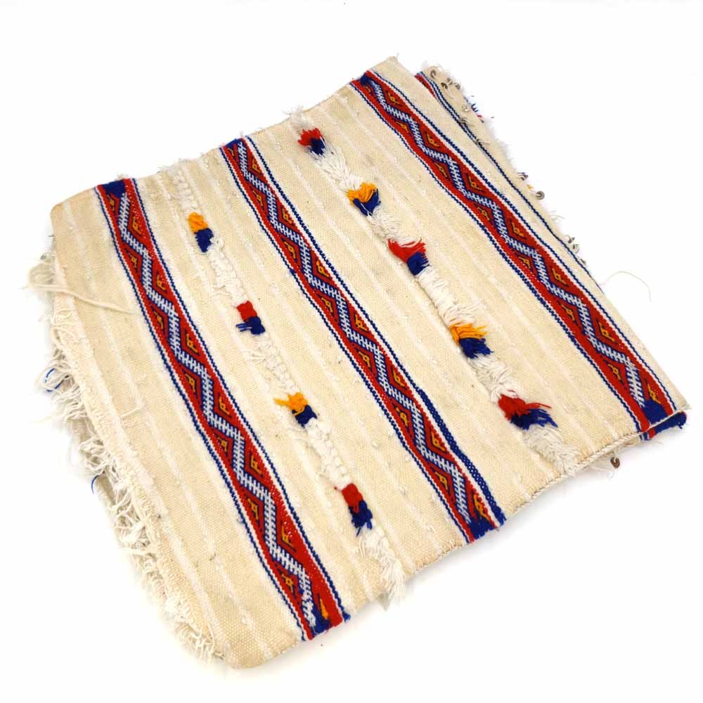 2 x Funda Cojín Bereber Tapiz Antiguo Artesanía Marroquí - 40x40cm Modelo Haquiki nº2