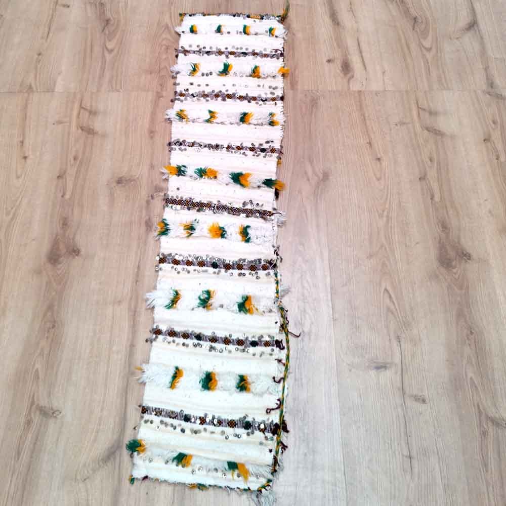 Funda Almohada Bereber Tapiz Estilo Antiguo Artesanía Marroquí - 135x30cm