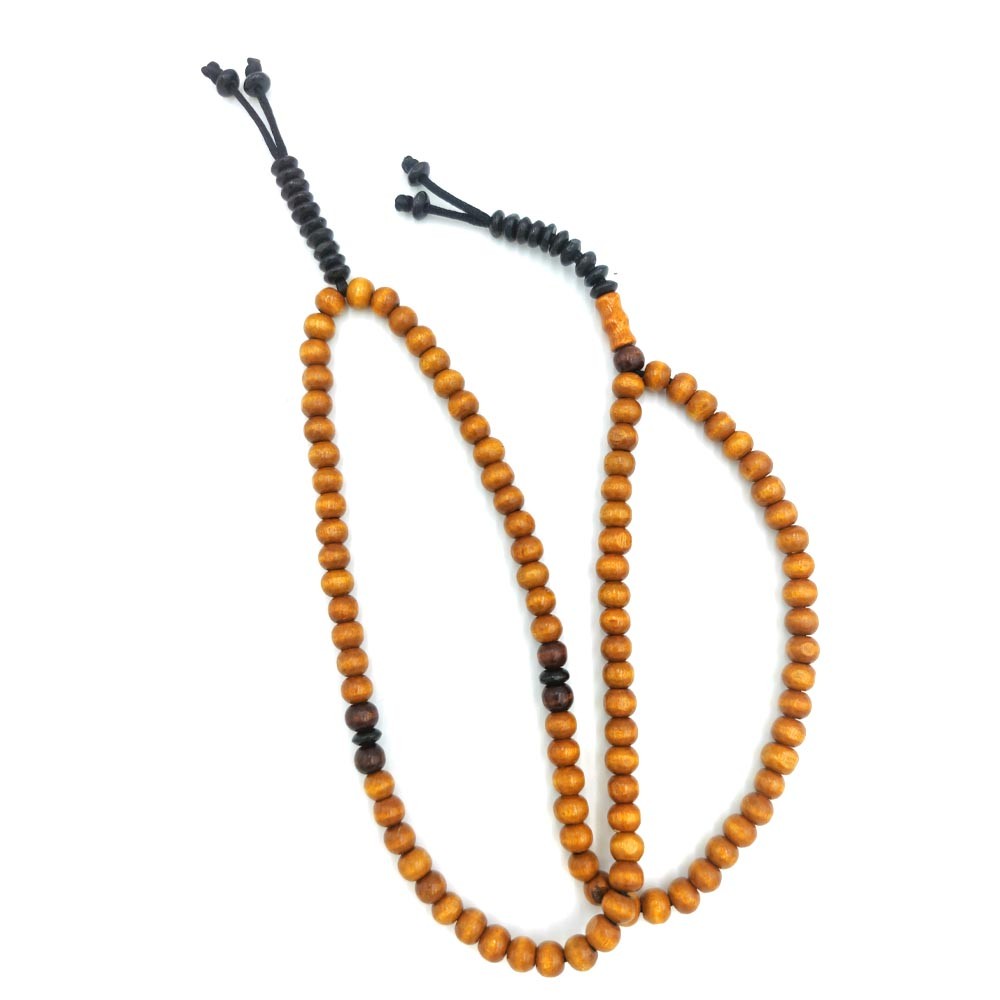 Tasbih Masbaha Rosario Islámico Artesanía Egipcia Madera Teka 99 Cuentas