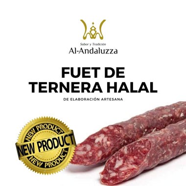 Fuet de Ternera Halal Al-Andaluzza 250gr (aprox) Embútido Halal Gourmet Real Food