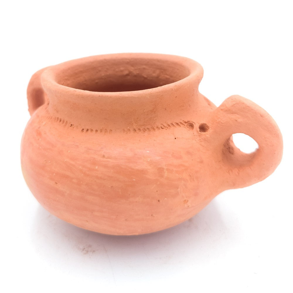 Olla mini de Arcilla Oued Laou Artesanía Marroquí Cocina Sana y Casera
