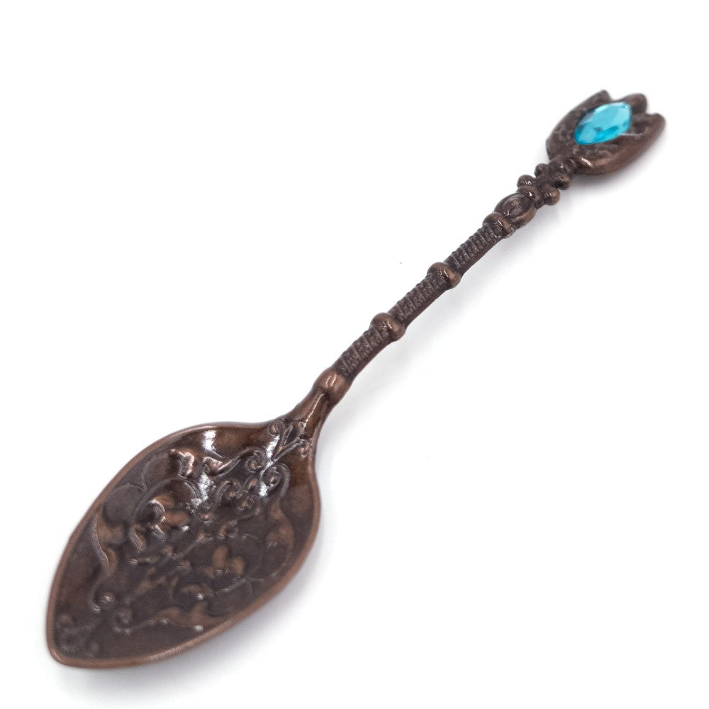 Cuchara Metal Artesanía Turquía - Color Cobre - Resina Decorativa - Modelo Nuhas