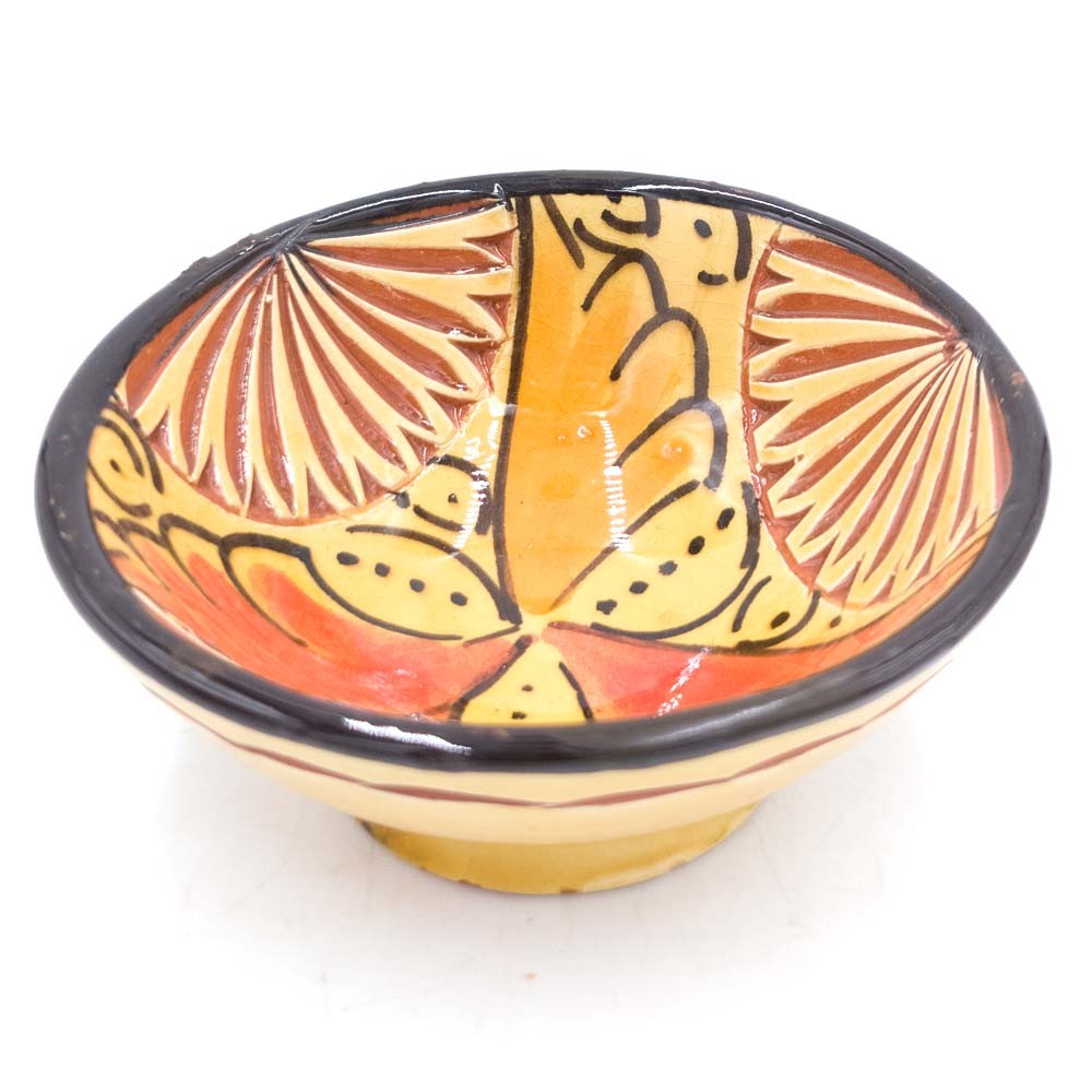 Cuenco bowl bol Mini Cerámica de Asfi LAbrada - Varios Colores - Artesanía Marroquí - Modelo Nahtun