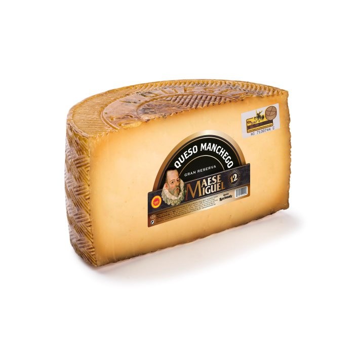 QUESO CURADO MAESE MIGUEL GRAN RESERVA MEDIO QUESO 1.5 Kg. - Queso Manchego con D.O.P.