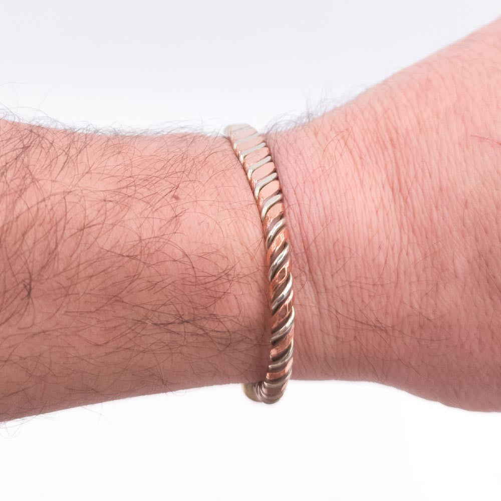 Pulsera Brazalete de Cobre y latón Artesanía Marroquí Curativo Preventivo Artritis Modelo 5