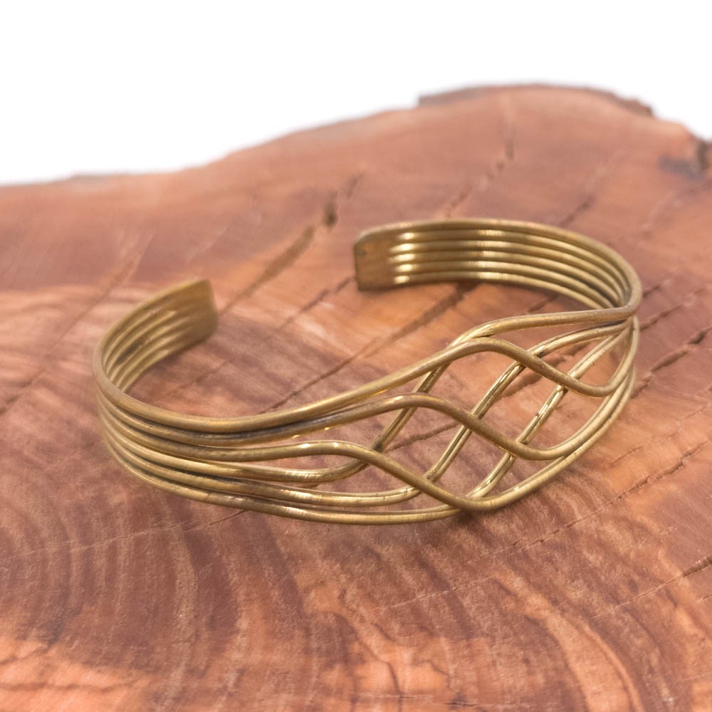 Pulsera Brazalete de Cobre y latón Artesanía Marroquí Curativo Preventivo Artritis Modelo 9