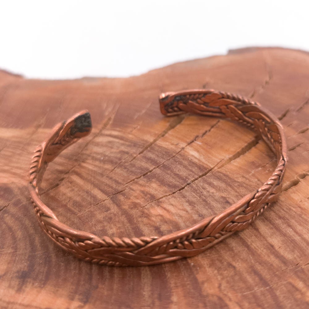 Pulsera Brazalete de Cobre y latón Artesanía Marroquí Curativo Preventivo Artritis Modelo 11
