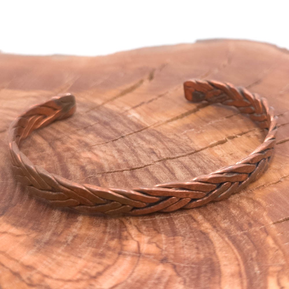Pulsera Brazalete de Cobre y latón Artesanía Marroquí Curativo Preventivo Artritis Modelo 18