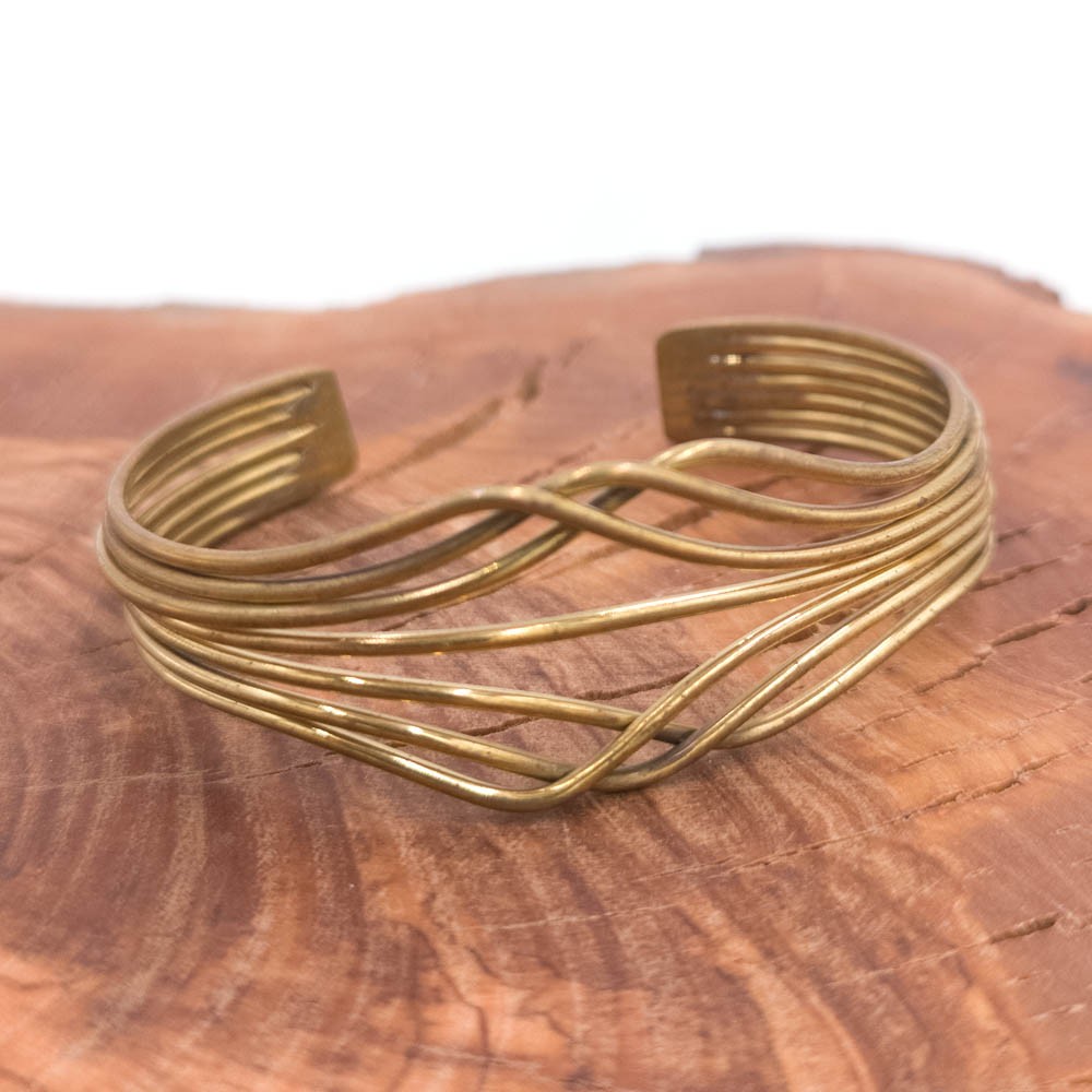 Pulsera Brazalete de Cobre y latón Artesanía Marroquí Curativo Preventivo Artritis Modelo 19