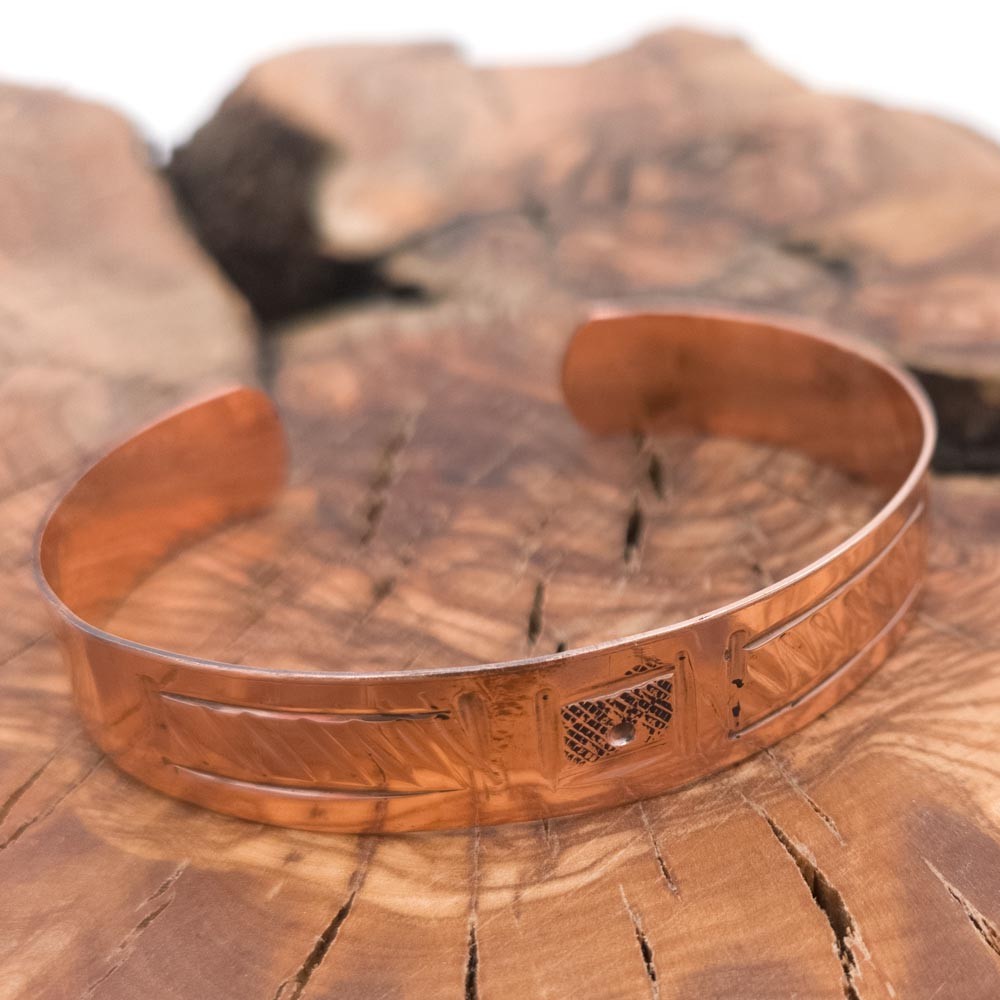 Pulsera Brazalete de Cobre y latón Curativo Preventivo Artritis Modelo 22