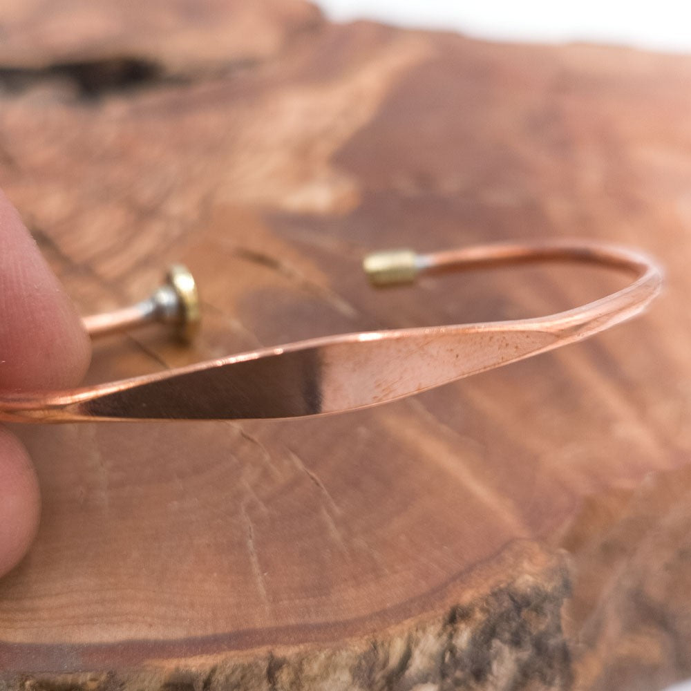 Pulsera Brazalete Unisex de Cobre y latón Curativo Preventivo Artritis Modelo 39