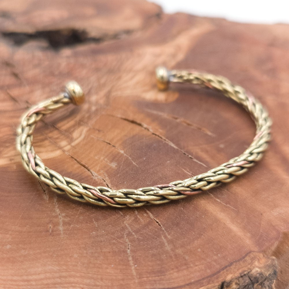 Pulsera Brazalete Unisex de Cobre y latón Curativo Preventivo Artritis Modelo 41
