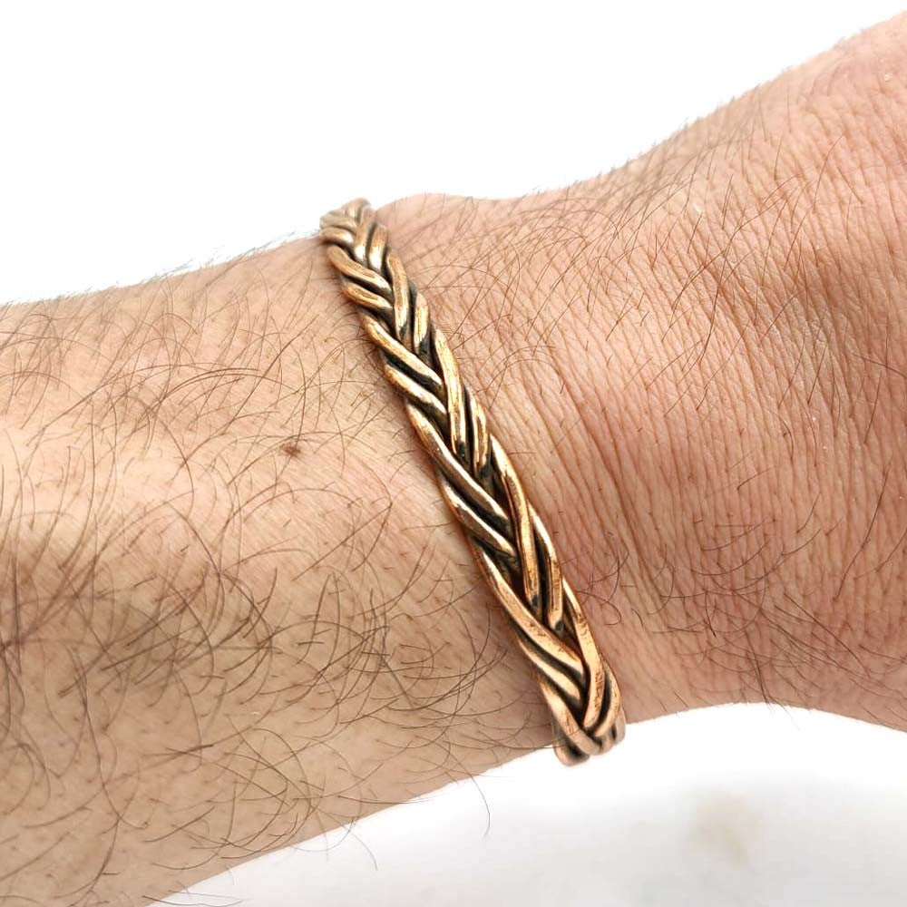 Pulsera Brazalete Unisex de Cobre y latón Curativo Preventivo Artritis Modelo 58